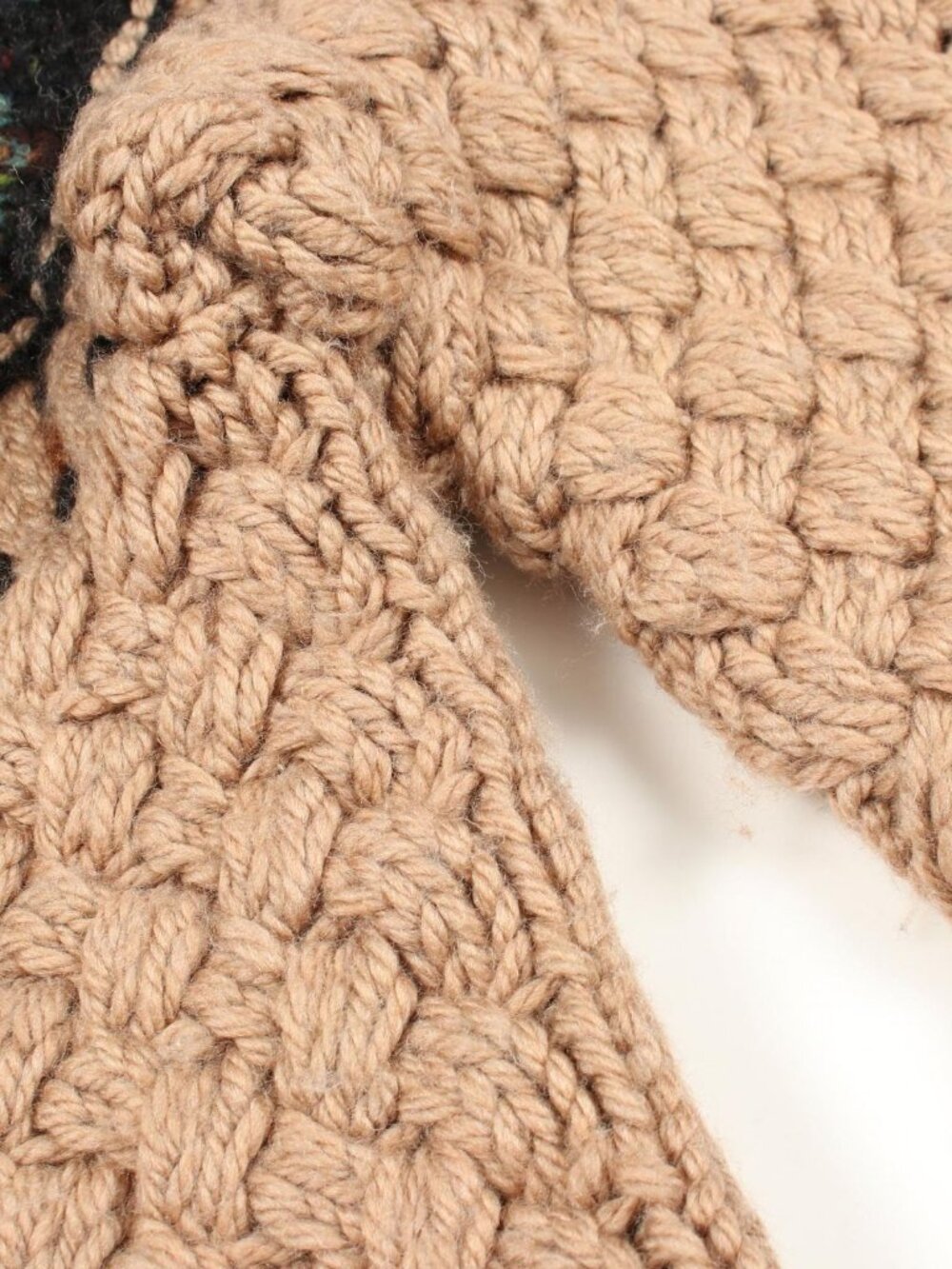 Chanel Knit Cable Beige Wool Sweater - Picture 6 of 9